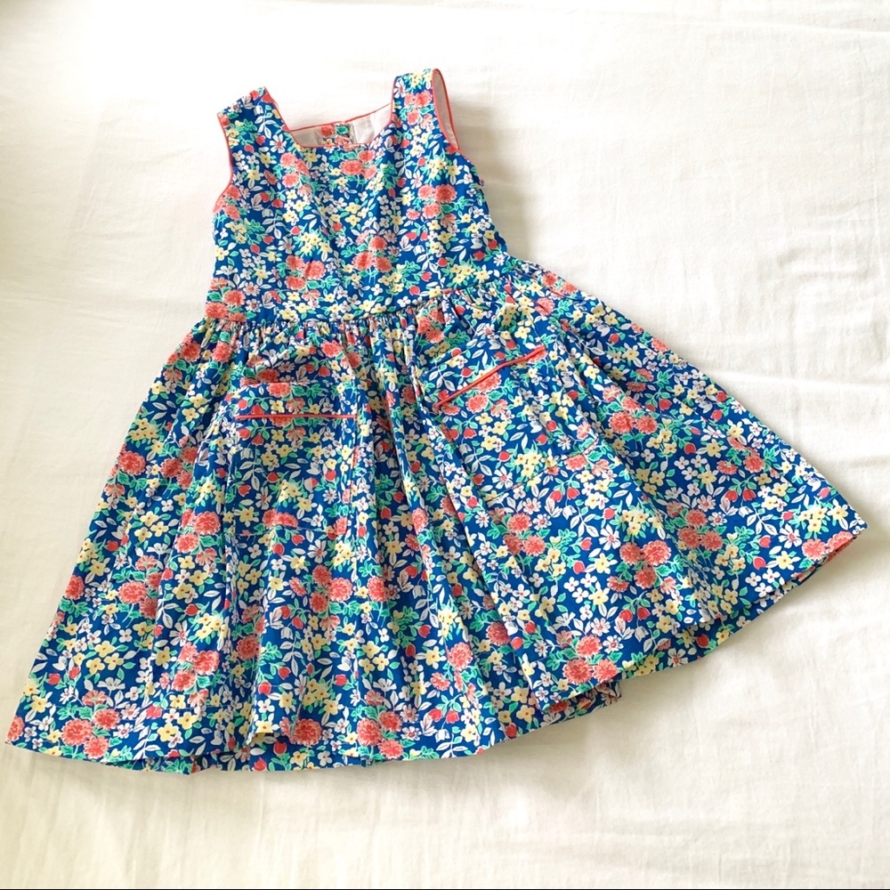 Kaye Hughes Floral Dress Girls Size 4